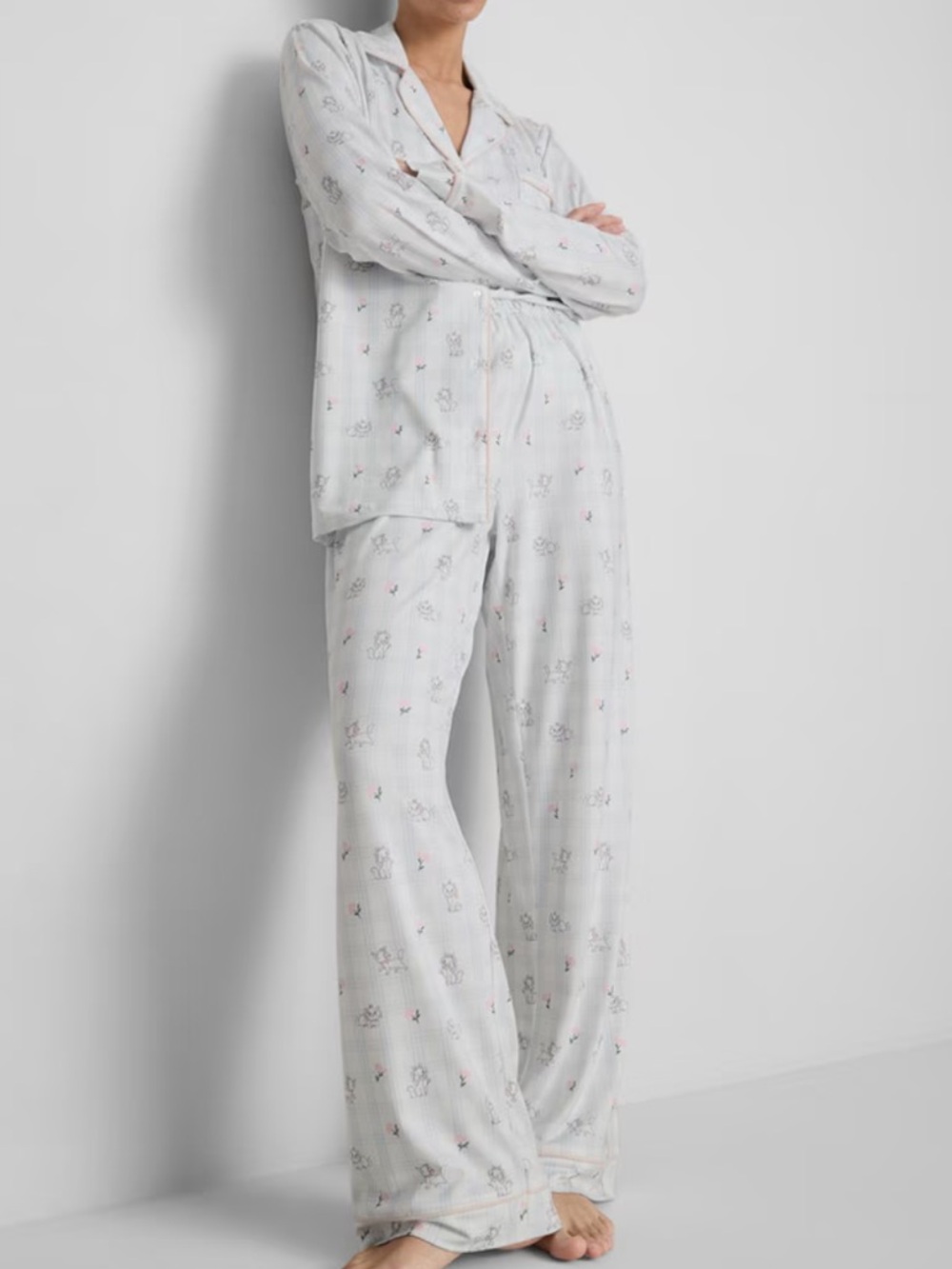 Disney Aristocats Marie Boyfriend Pajamas set